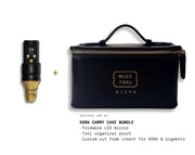 KORA MINI wireless PMU machine and optional KORA Carry Case bundle, shown together